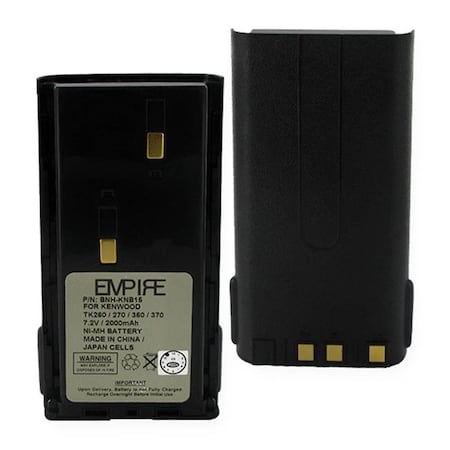 Empire BNH-KNB15 7.2V Kenwood KNB-15A Nickel Metal Hydride Batteries - 14.4 Watt